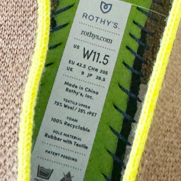 Rothy’s Merino Wool Clove Slip-On Loafers Shoes Size 11.5 NWOB - Picture 13 of 13